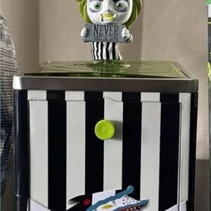 Beetlejuice Popcorn Bucket Tin Betelgeuse Lights Up Cinemark Exclusive